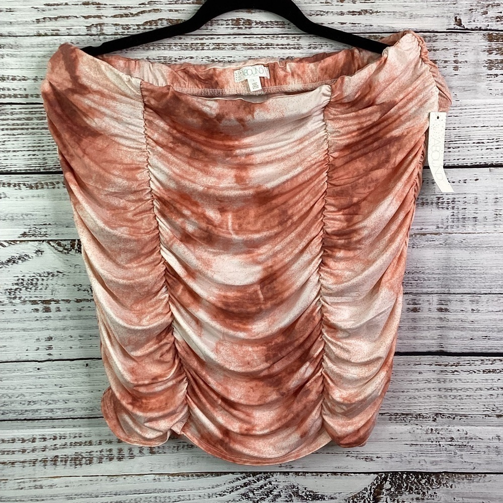 NORDSTROM ABOUND SIZE‎ L SKIRT OR TOP RUCHED SPRING SUMMER BEACH VACATION